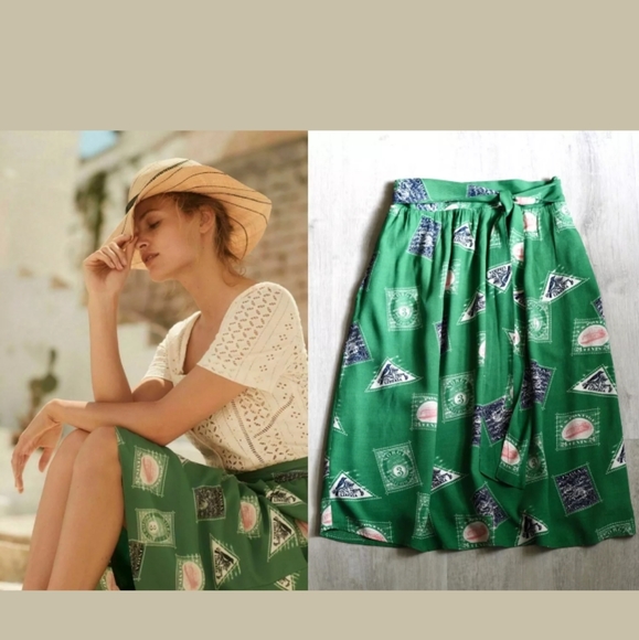 Anthropologie Dresses & Skirts - NWT ANTHROPOLOGIE Porridge Getaway midi skirt XS
